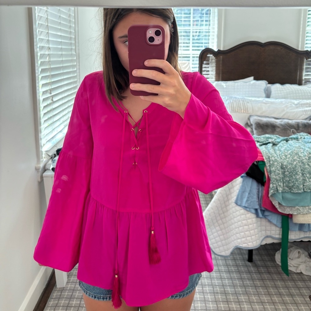 Lilly Pulitzer Fuchsia Top